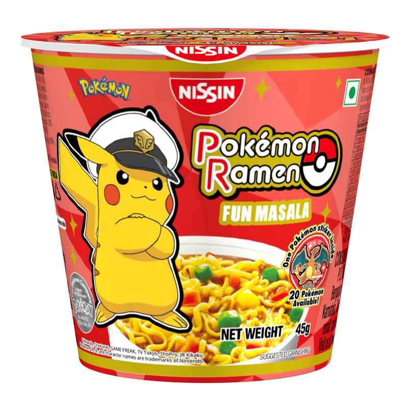 Nissin Pokemon Ramen Fun Masala Cup Noodles | Flavorful Instant Noodles