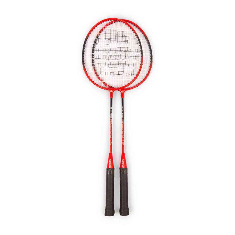 Cosco Cz-50 Aluminium Badminton Racket 2 Rackets + 1 Full cover | Red | Made In India Cosco Cz-50 Aluminium Badminton Racket 2 Rackets + 1 Full cover | Red | Made In India