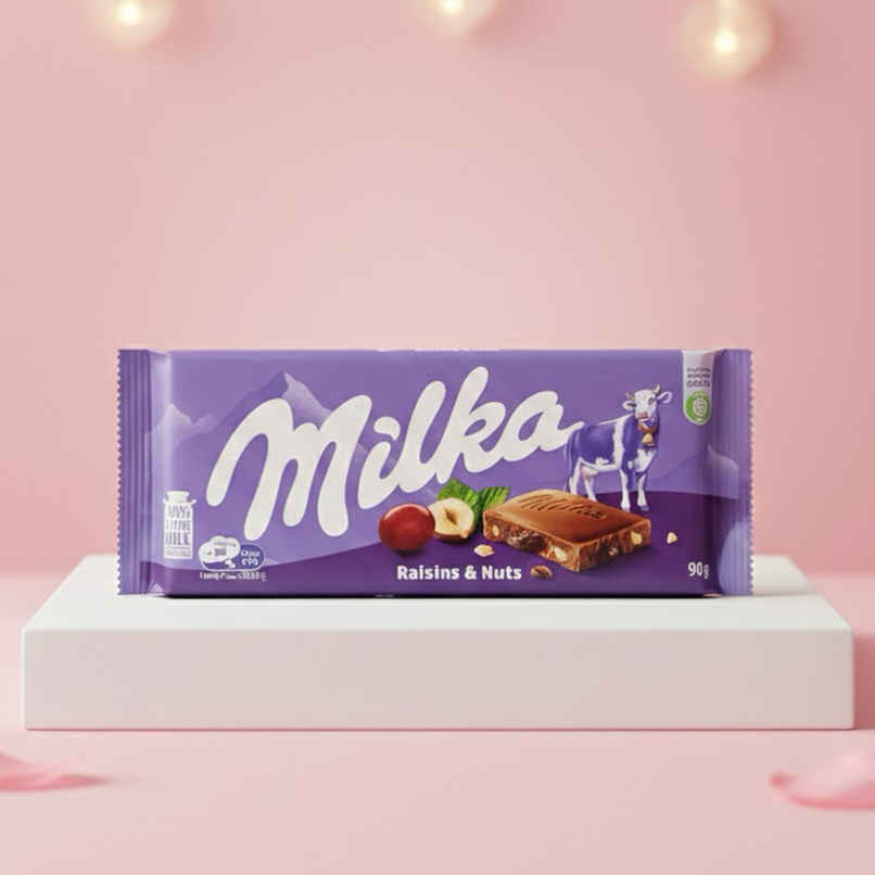 Milka Raisins & Nuts Milk Chocolate Milka Raisins & Nuts Milk Chocolate