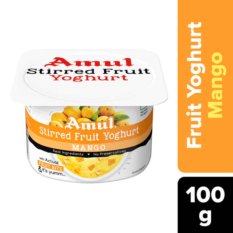 Amul Stirred Yoghurt Fruit | Mango Amul Stirred Yoghurt Fruit | Mango