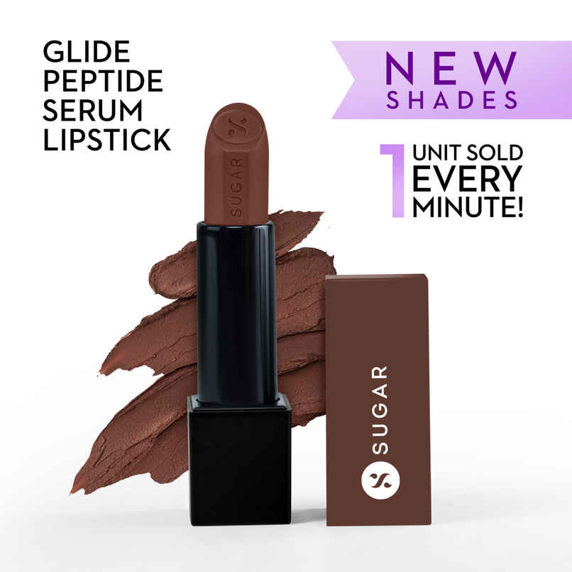 SUGAR Cosmetics Glide Peptide Serum Lipstick | 12 Tulum Toffee SUGAR Cosmetics Glide Peptide Serum Lipstick | 12 Tulum Toffee