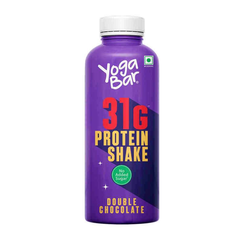 Yoga Bar 31g Protein Shake Double Chocolate, No Added Sugar, Rich In Calcium, Low Fat Yoga Bar 31g Protein Shake Double Chocolate, No Added Sugar, Rich In Calcium, Low Fat