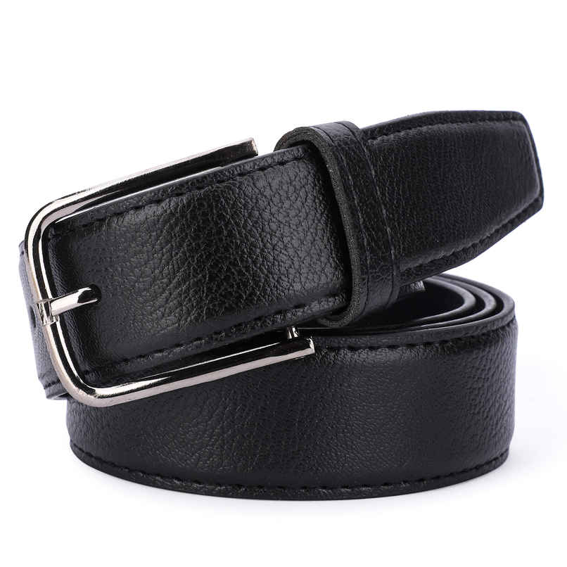 Kastner Men's Artificial Leather Belt with Stylish Metal Buckle | Formal & Casual Wear | Black - 38 Kastner Men's Artificial Leather Belt with Stylish Metal Buckle | Formal & Casual Wear | Black - 38