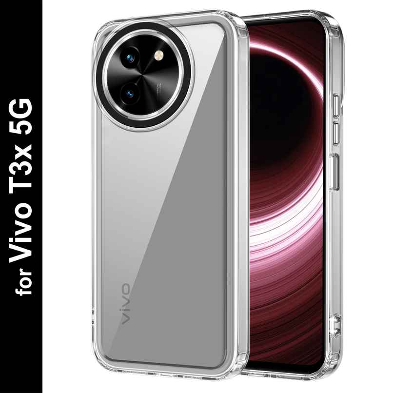 Zapcase Back Cover for Vivo T3x 5G | Space-Clear
