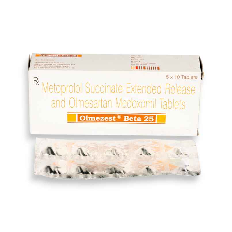 Olmezest Beta 25 Tablet ER Olmezest Beta 25 Tablet ER