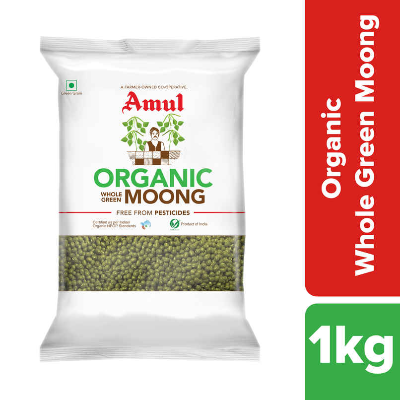 Amul Organic Whole Green Moong Amul Organic Whole Green Moong