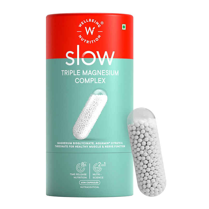 Wellbeing Nutrition Slow Triple Magnesium Complex with Glycinate, Aquamin Citrate & Threonate Wellbeing Nutrition Slow Triple Magnesium Complex with Glycinate, Aquamin Citrate & Threonate