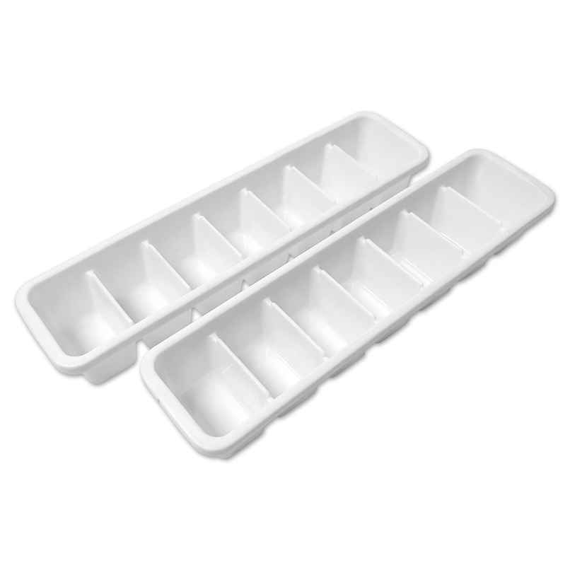 Ice Cube Tray with Lid (2 Pcs Set) (White) Ice Cube Tray with Lid (2 Pcs Set) (White)