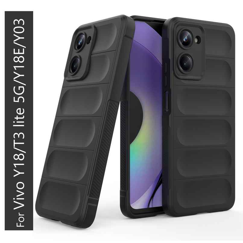 Kwine Case Vivo Y18 / T3 lite / Y18E / Y03 Back Cover - Matte Finish Silicone Case