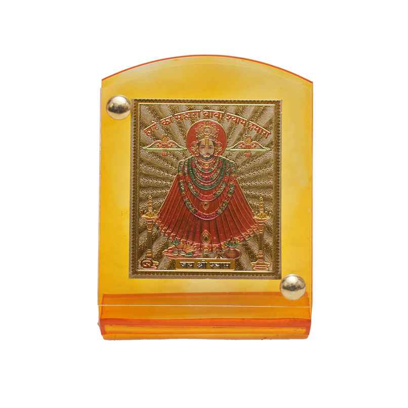 Divine Vibes Khatu Shyam Ji Photo Frame for Car Dashboard
