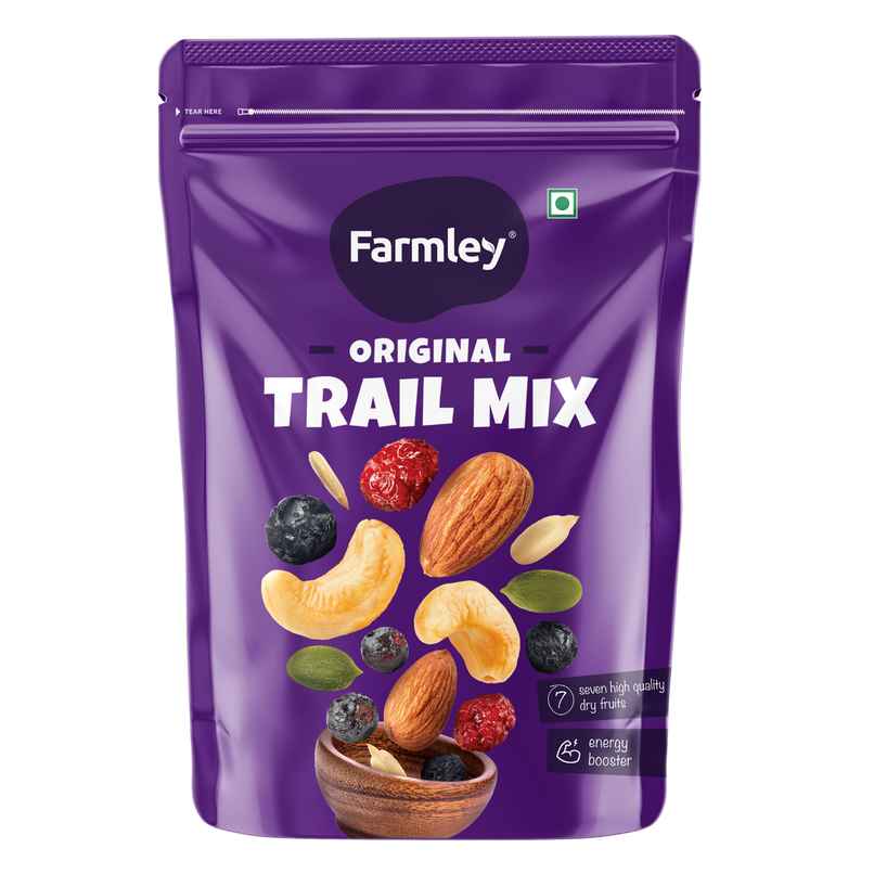 Farmley Trail Mix Dry Fruit- Almonds, Cashews, Cranberries, Blueberries, Blackcurrant & More
