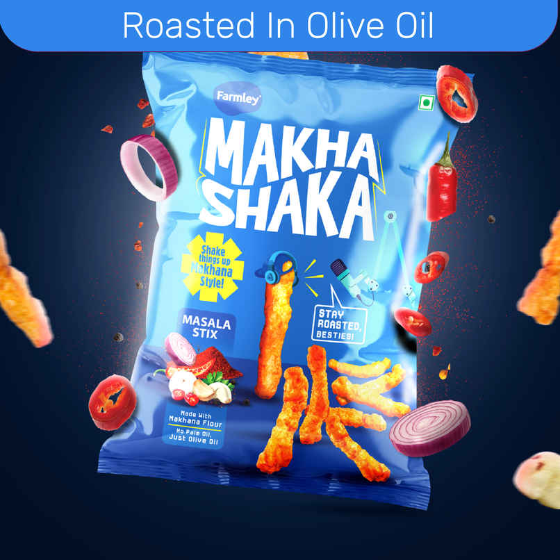 Farmley Makha Shaka- Masala Stix | Made with Makhana Healthy Munchies