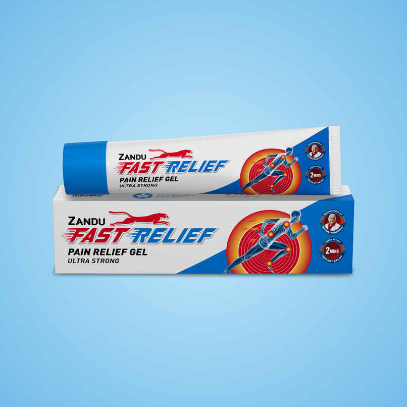 Zandu Fast Relief Gel For Back And Muscle Pain Turbo Action Formula