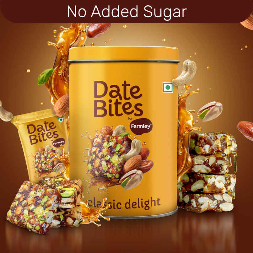 Farmley Classic Delight Date Bites Dry Fruit Burfi | No Added Sugar
