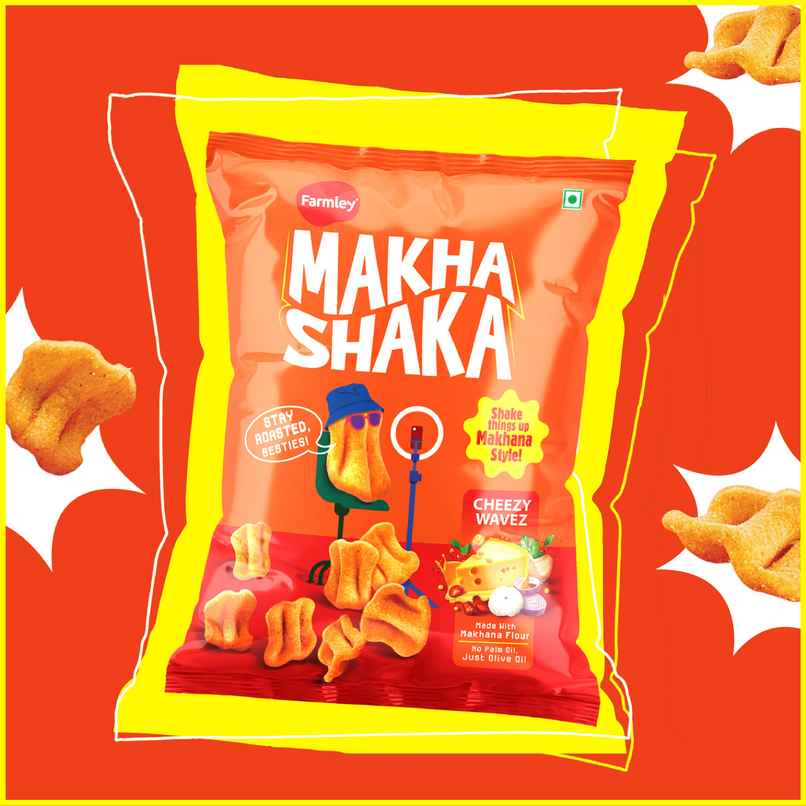 Farmley Makha Shaka Cheese Wavez Makhana Chips Farmley Makha Shaka Cheese Wavez Makhana Chips