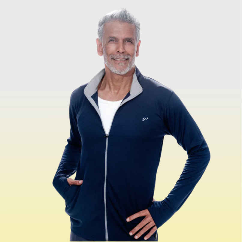 Blue Tyga Men's Sunscreen Jacket - Sje0001 | Navy | S
