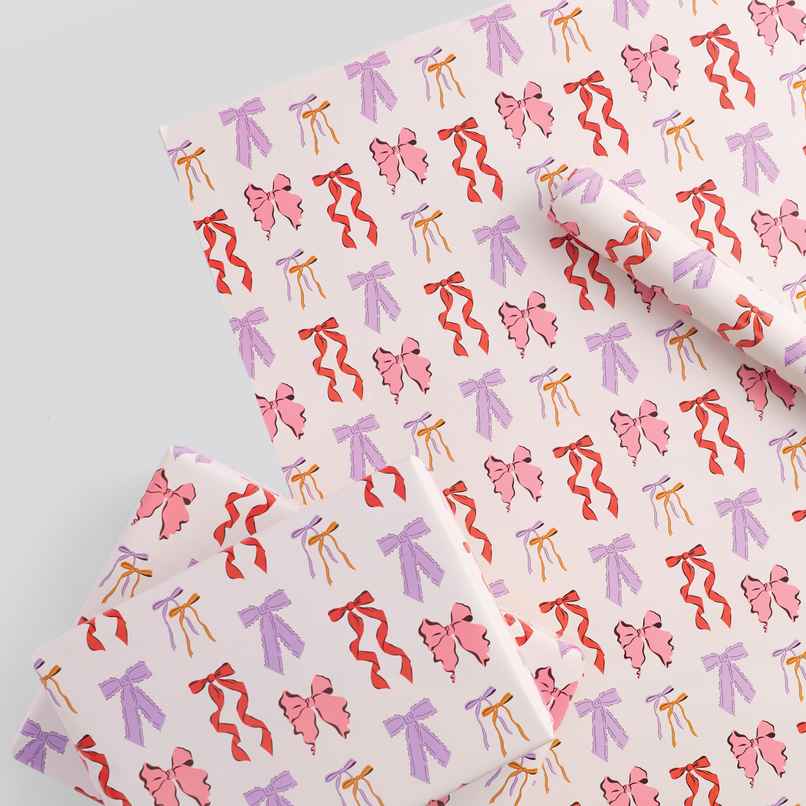 Tiger Notes Gift Wrap Bow White Tiger Notes Gift Wrap Bow White