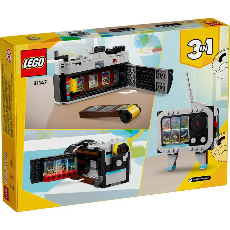 LEGO Creator Retro Camera 3 In 1 Toy 31147 Multicolour For Kids Ages 8Y+ LEGO Creator Retro Camera 3 In 1 Toy 31147 Multicolour For Kids Ages 8Y+