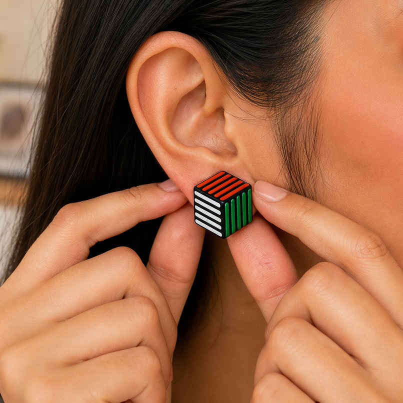 Tricolour Studs | Happy Mail Tricolour Studs | Happy Mail