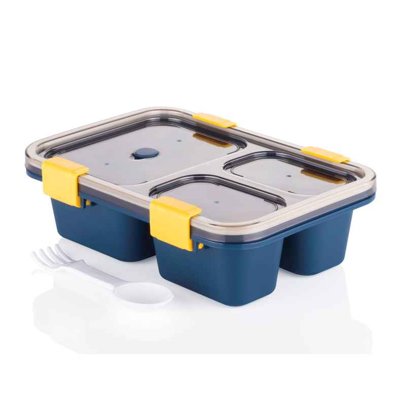 2Mech Kids Plastic Lunchbox | Spoon & Fork | 2 Containers