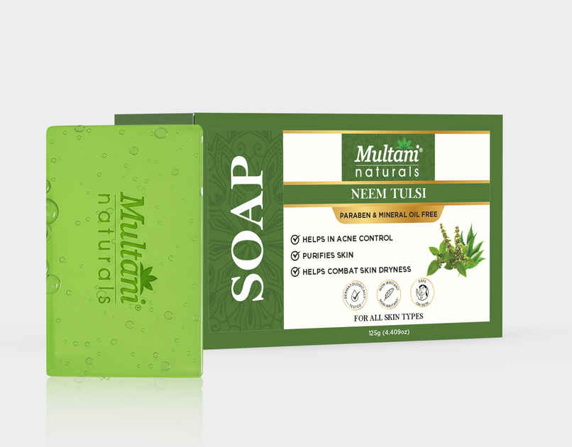 Multani Natural Neem Tulsi Handmade Soap | Fights Acne and Skin Irritation Multani Natural Neem Tulsi Handmade Soap | Fights Acne and Skin Irritation