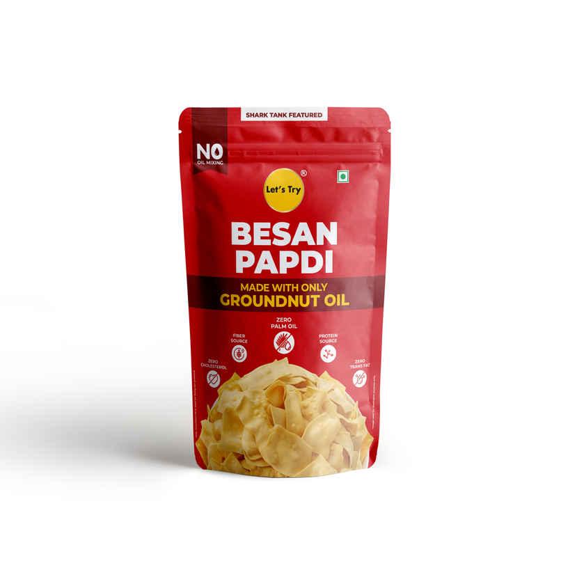 Let's Try Besan Papdi Let's Try Besan Papdi