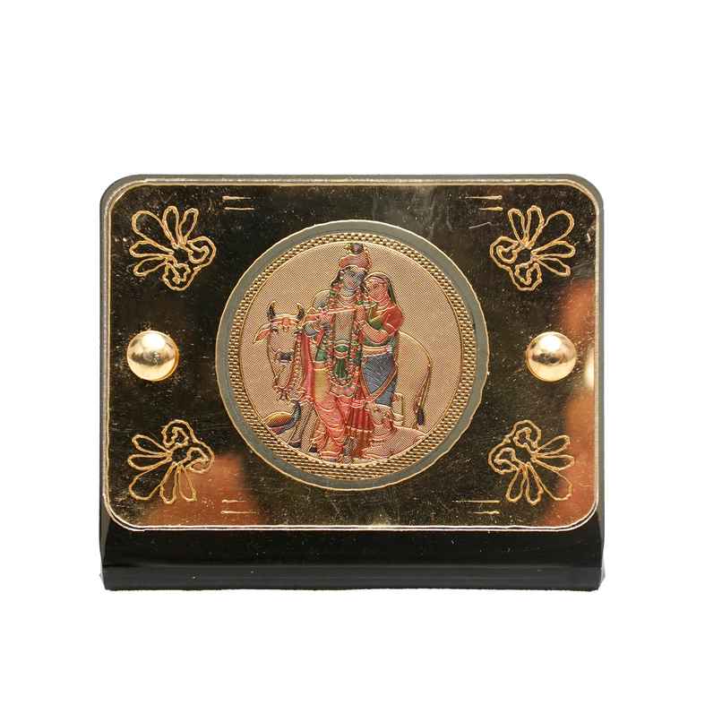 Divine Vibes Radha Krishano Frame for Car Dashboard