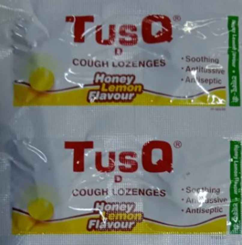 Tusq D Honey lemon Flavour Cough Lozenges