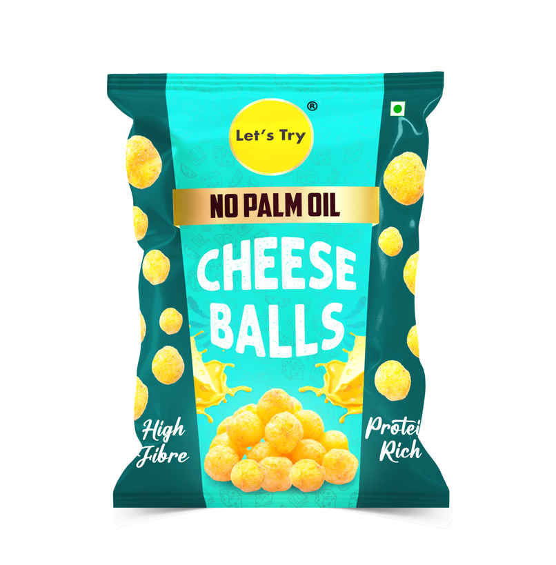 Let's Try Cheese Balls | No Palm Oil | Protein Rich | High Fiber Let's Try Cheese Balls | No Palm Oil | Protein Rich | High Fiber