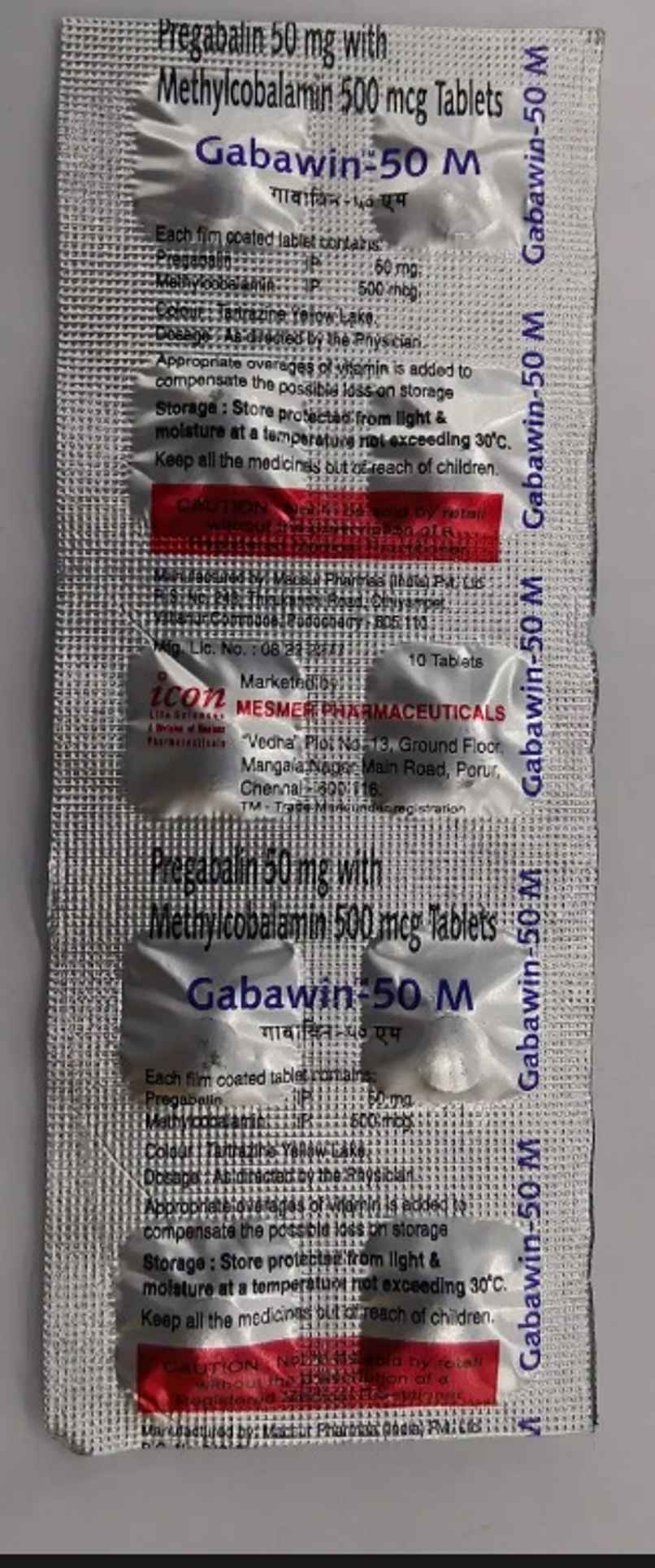 Gabawin-50 M Tablet Gabawin-50 M Tablet