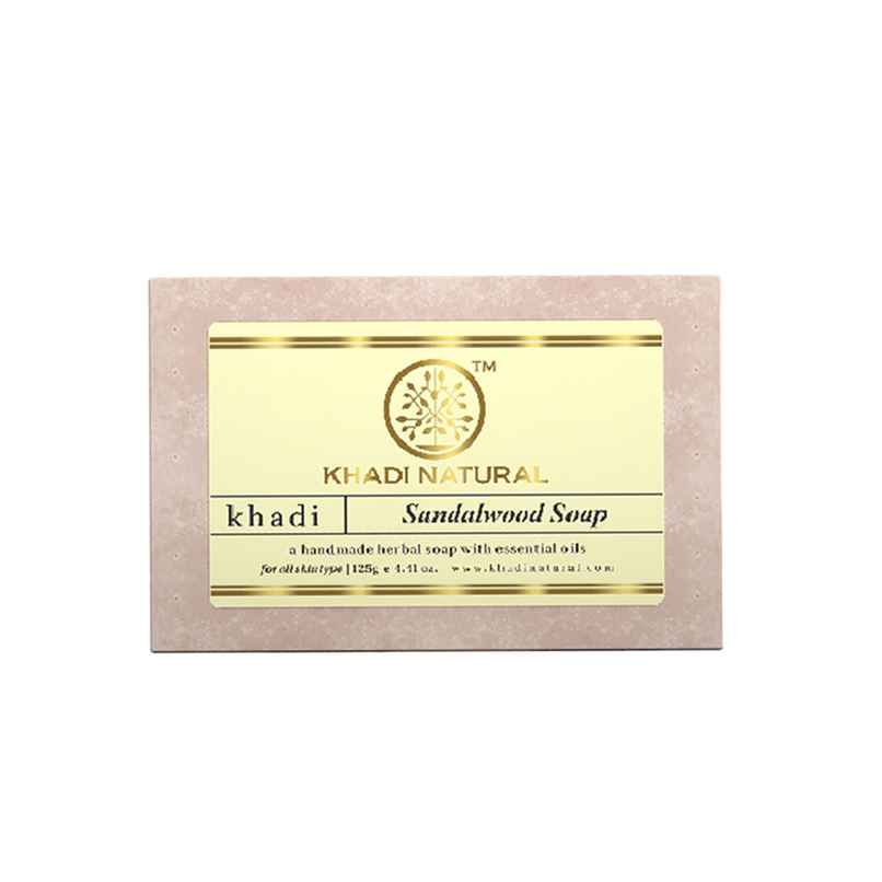 Khadi Natural Sandalwood Soap For Bright and Glowing Skin