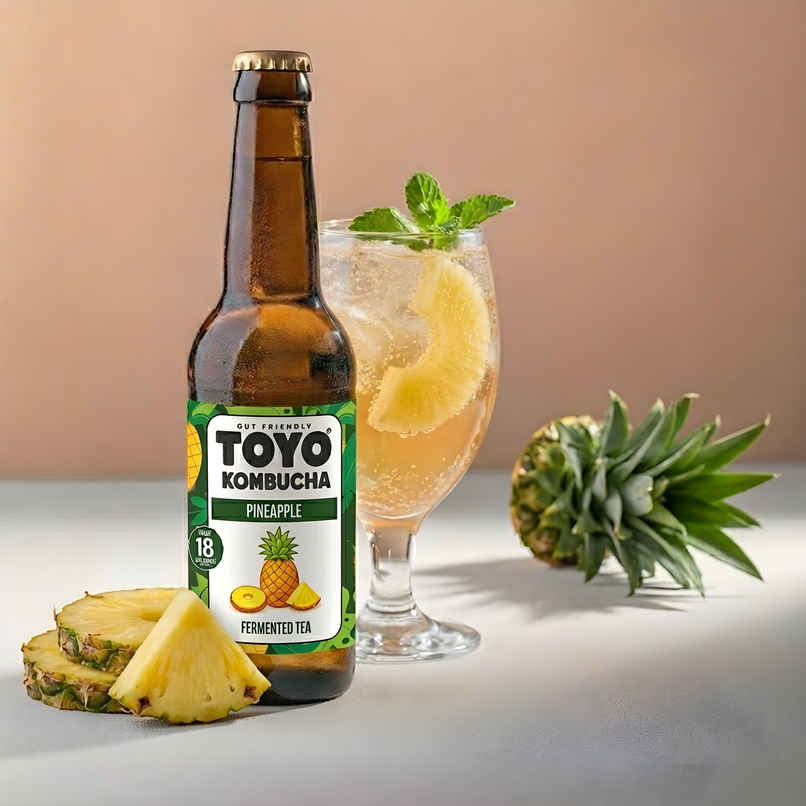 Toyo Kombucha Low Sugar Pineapple | Non-Alcoholic Kombucha