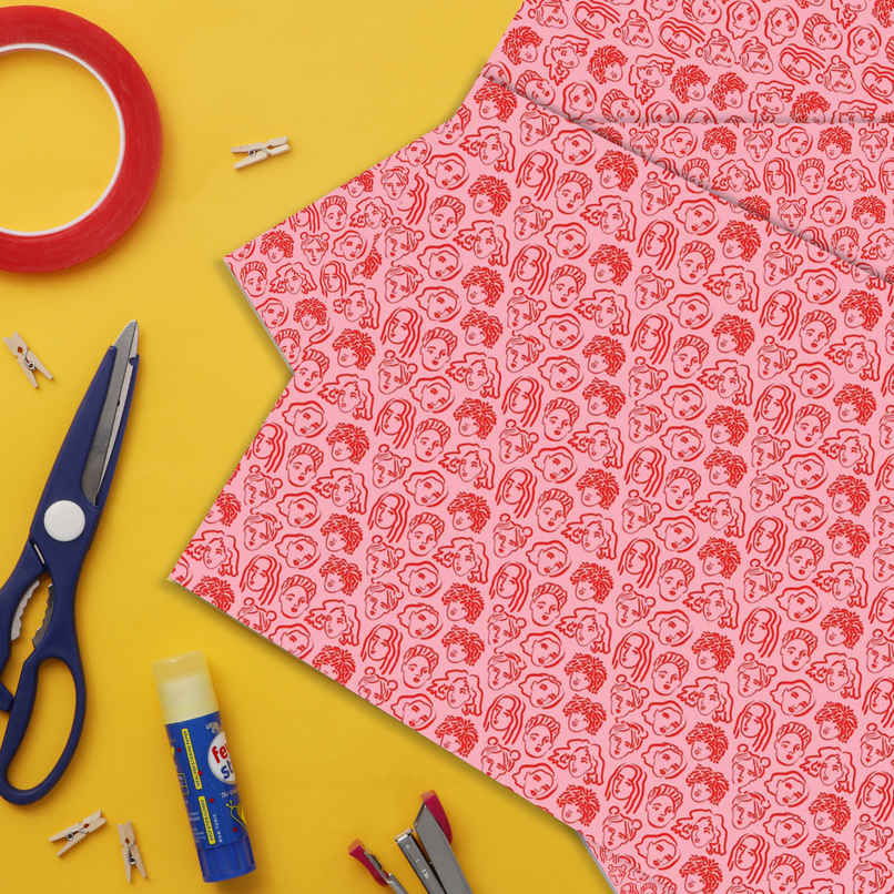 Creative Doodles Gift Wrapping Paper Women's Day Edition | Oye Happy