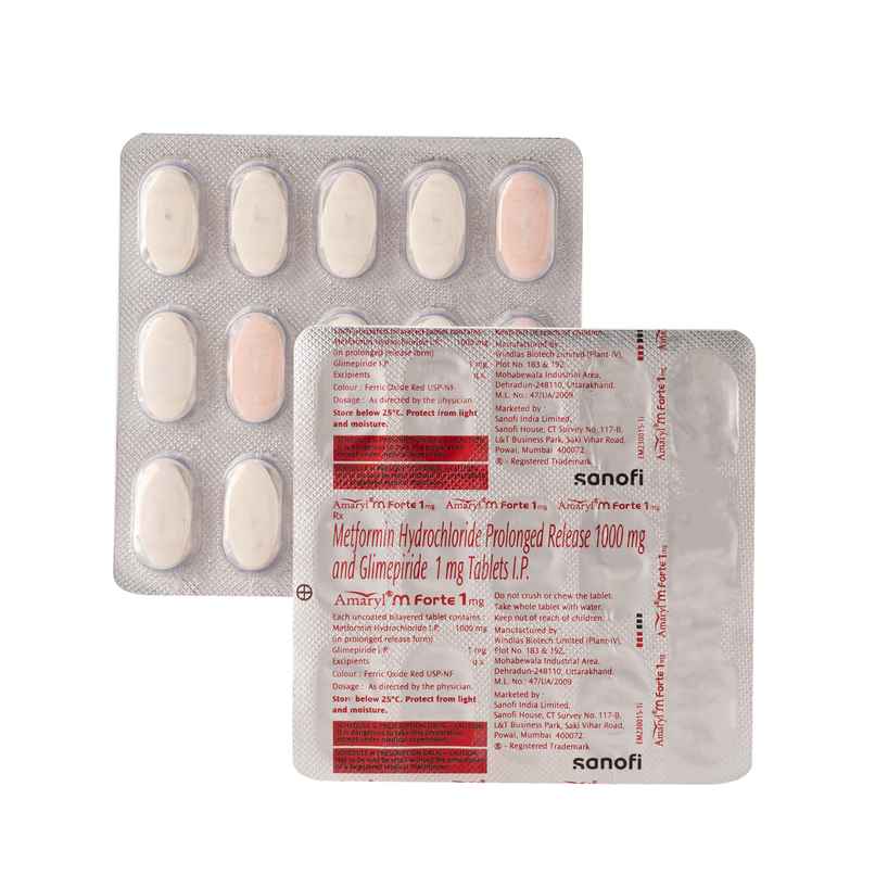 Amaryl M Forte 1mg Tablet PR
