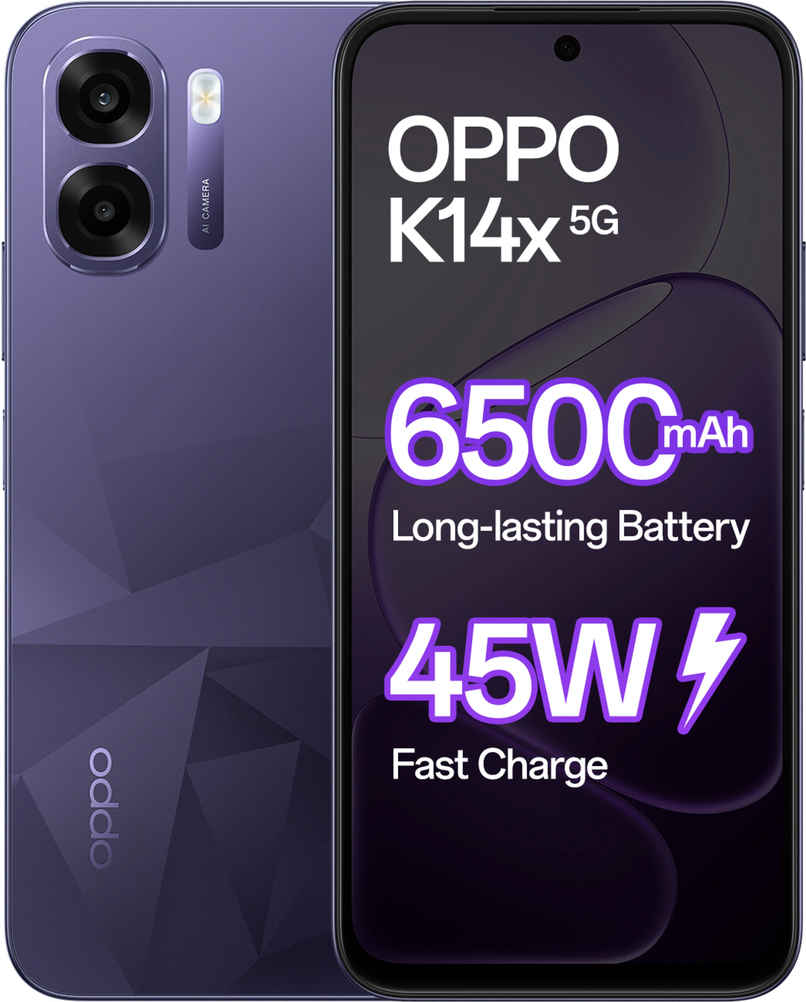 OPPO K14x 5G | 4GB RAM | 64GB Storage | Prism Violet