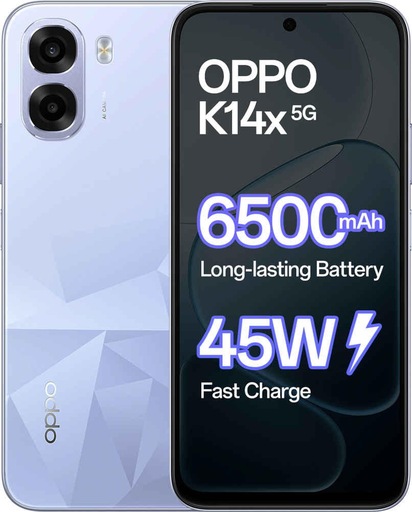 OPPO K14x 5G | 4GB RAM | 64GB Storage | Icy Blue