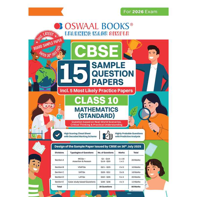 CBSE 15 Sample Question Papers Class 10 Mathematics Standard for 2026 Board Exam CBSE 15 Sample Question Papers Class 10 Mathematics Standard for 2026 Board Exam