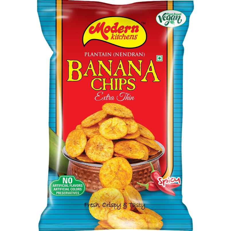 Modern Kitchen Banana Chips Spicy | Crispy & Tangy Modern Kitchen Banana Chips Spicy | Crispy & Tangy