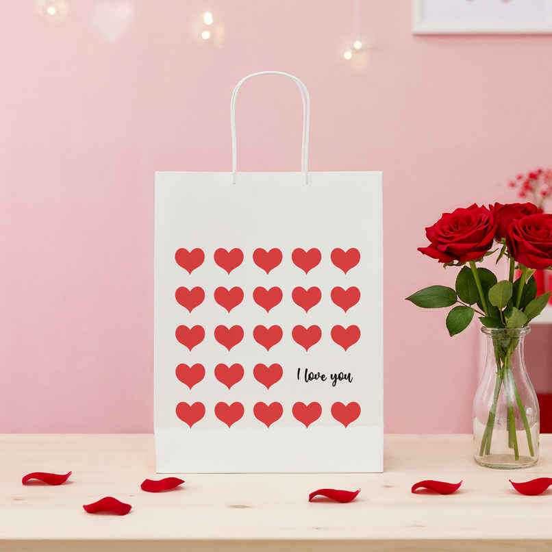 I Love You Gift Bag | Small | 23 x 18 x 8 cm | Happy Mail