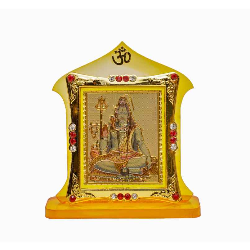Divine Vibes Shiv Ji Temple Shape for Car Dashboard Divine Vibes Shiv Ji Temple Shape for Car Dashboard