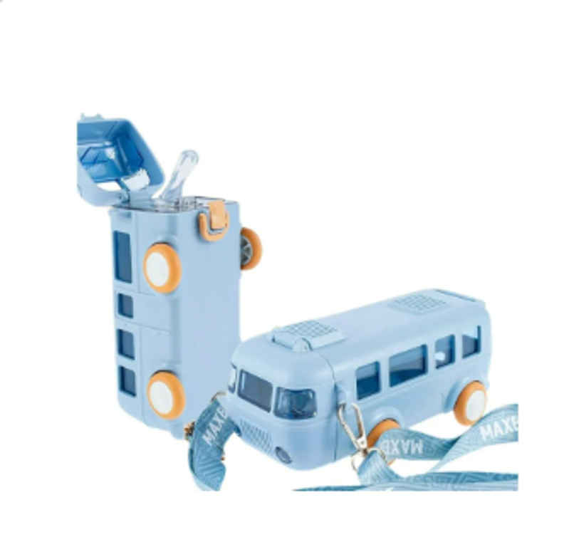 YELLOCUT Bus Water Bottle for Kids | Blue