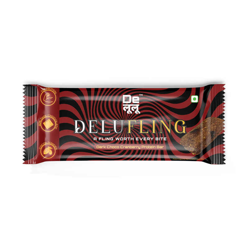 Delufling 13G Protein Bar (Dark Choco Cranberry)