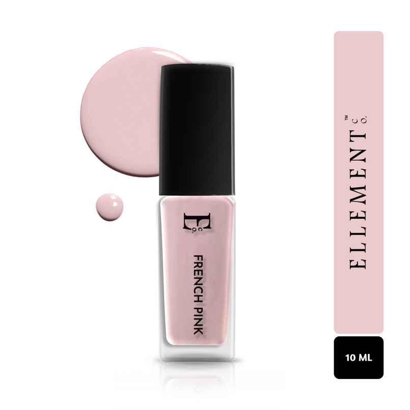 Ellement Co. Nail Polish French Pink | Office-Friendly Shade | Glossy Finish | Quick Dry