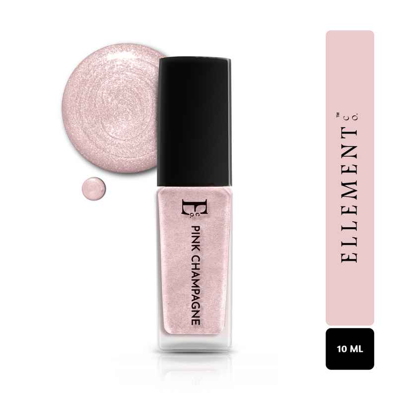 Ellement Co. Nail Polish Pink Champagne | Glossy Party Shade | Quick Dry | Long-Lasting Shine