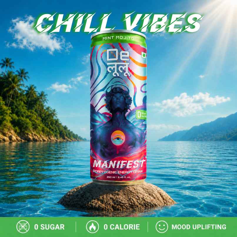 Delulu Manifest Mint Mojito | Adaptogenic Energy Drink Zero Sugar Zero Calorie Carbonated Beverage Delulu Manifest Mint Mojito | Adaptogenic Energy Drink Zero Sugar Zero Calorie Carbonated Beverage
