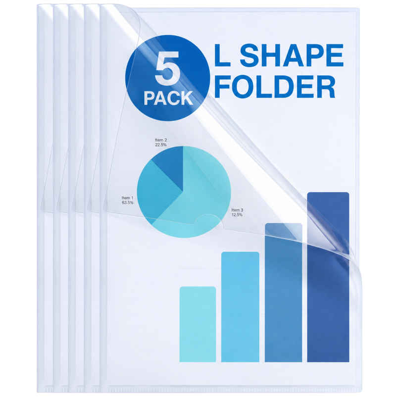 SPS A4 Transparent L Folder | Multicolored | File Sleeves | School & Office Paper Storage SPS A4 Transparent L Folder | Multicolored | File Sleeves | School & Office Paper Storage