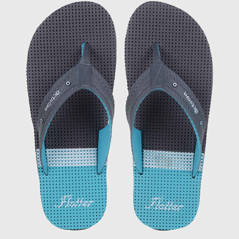 Action Men's Gfl-3804 Slippers | Evening Walk | Bathroom | Room Slippers | D.Grey and S.Green - UK 6