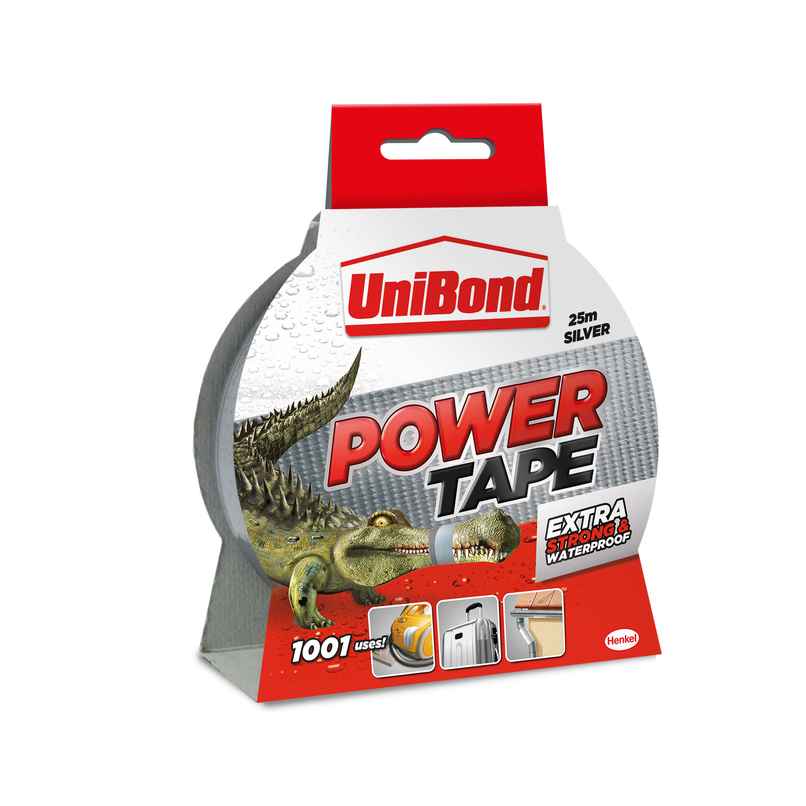 Unibond Extra Strong Power Tape | Temperature Resistant | Indoors & Outdoors Use | Silver