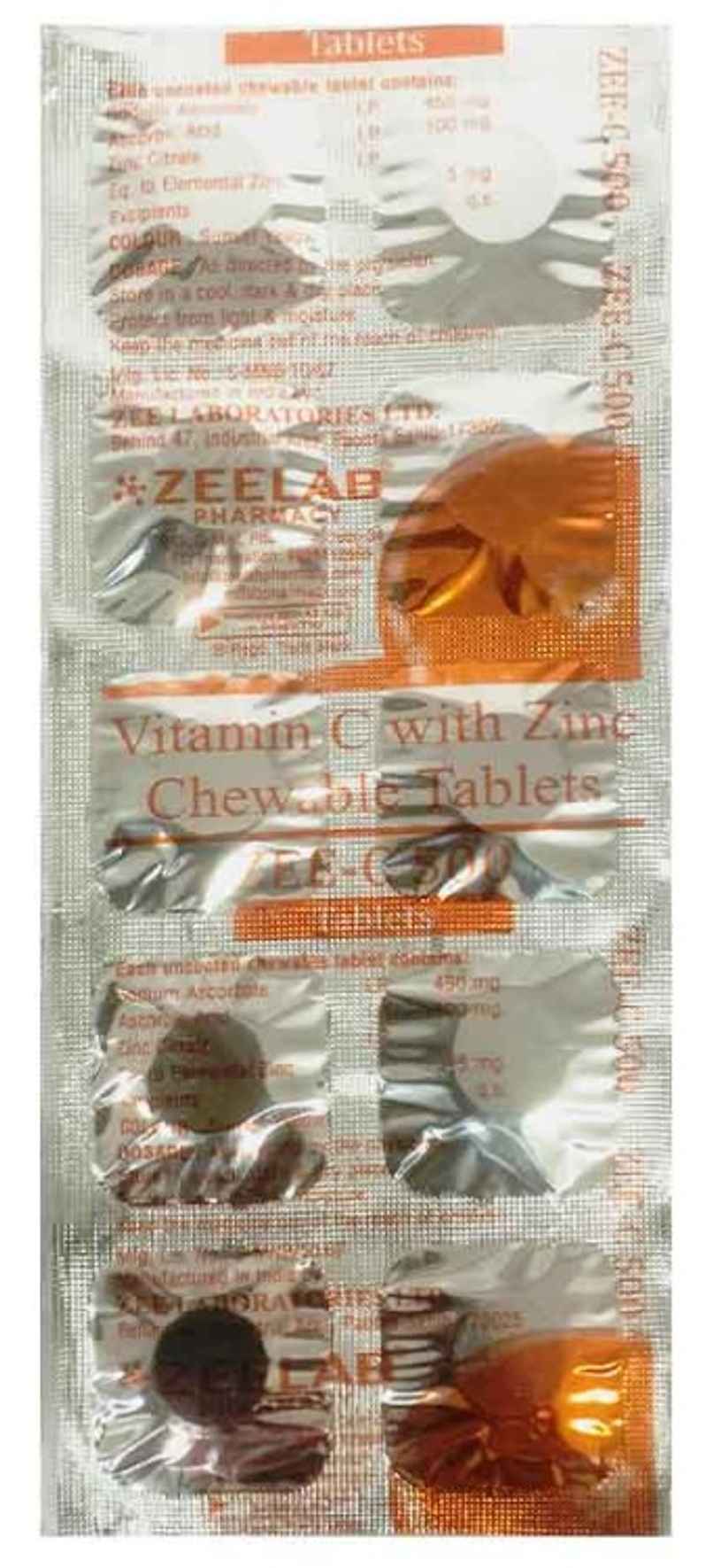 ZEE-C 500 Chewable Tablet ZEE-C 500 Chewable Tablet