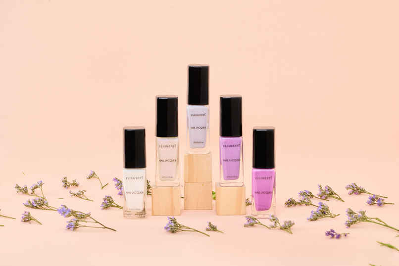Ellement Co. Lavender Love Nail Polish Kit | Trendy Soft Pastel Shades | Glossy Finish | Quick Dry